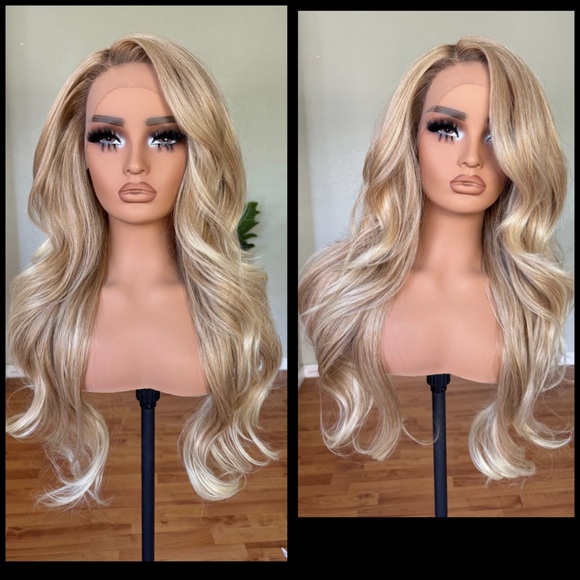 Human Hair Blended Lace Front Wig